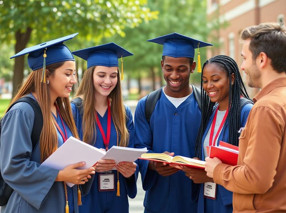 Young athletes aged 16-18 receiving educational and career guidance